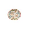 Soap Dish Summer with Floral Patterns in Pastel Oval Ceramic