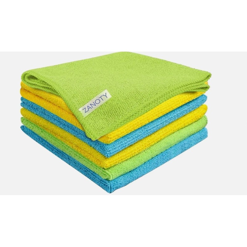 Ideal 24-Pack Microfiber Cleaning Cloths Ultra Soft,Super Absorbent Towels for