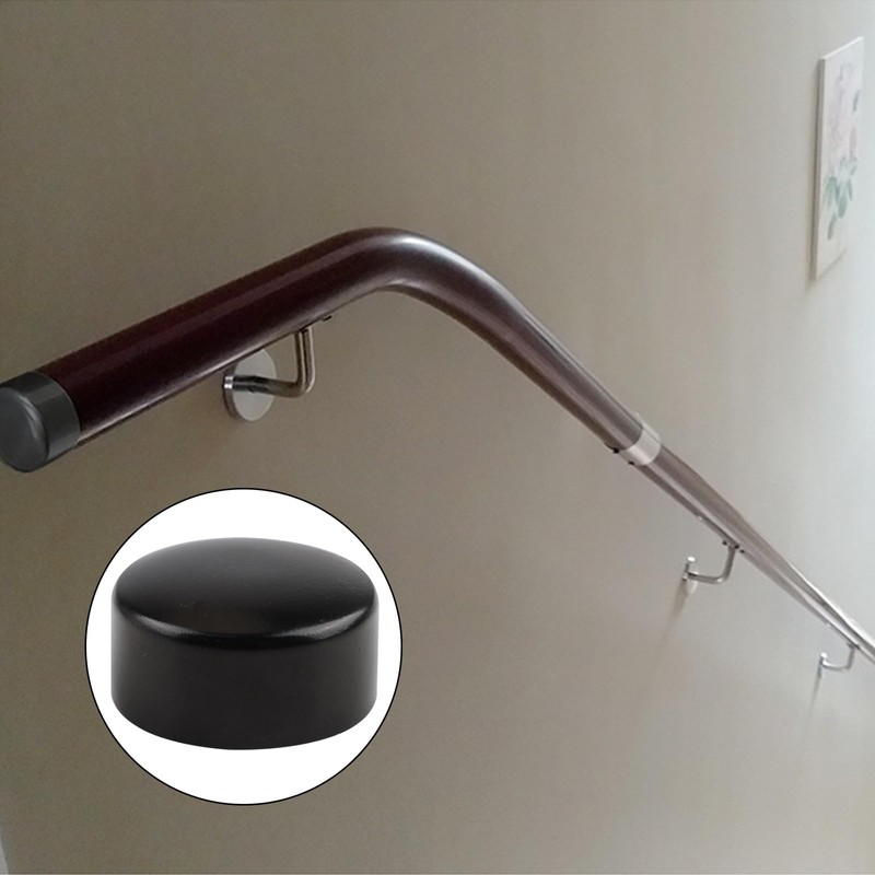 UFURMATE Handrail End Cap, 4PCS 45mm/1.77" 201 Stainless Steel Round