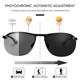 YIMI Polarized Photochromic Sunglasses for Men Women Outdoor Sports Driving Anti Glare UV400 Protection z87 Safety Glasses