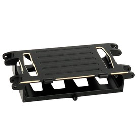 RZXYLRC Black Brass Battery Tray Mount Plate Bracket Holder for AXIAL 1/24 AX24 XC-1 RC Crawler Metal Upgrade Parts