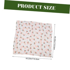 BESPORTBLE Muslin for Newborns Soft and Breathable Cotton Wrap for Boy Girl for Stroller Car Seat and Crib Delicate Rose Pattern for Parents