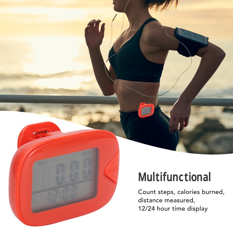 Walking Pedometer Large Digital Display Multifunctional Lightweight Accuracy Memory Step
