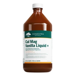 Genestra Brands - Cal Mag Vanilla Liquid + - Calcium and Magnesium to Support Bones and Teeth - 450 ml Liquid