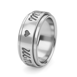 TJC Silver Stackable Ring for Women Size V with Shinny 925 Sterling Stamped High Gloss Plain Solid Partyware