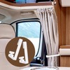 6 Pack RV Curtain Clips, Plastic Camper Curtain Track Clips
