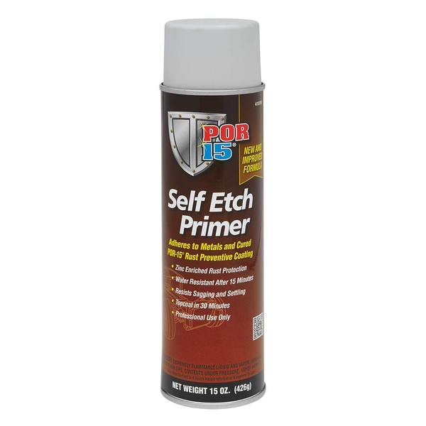 POR-15 Self Etch Primer Spray, Adheres to Metal and Painted Surfaces, Gray, 15 Fluid Ounces