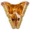 Usuisy Novelty 3D Pizza Shape Women Crystal Clutch Evening Bag