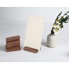 UNIQOOO 3.5" Walnut Wood Stand for 2023 Monthly Desk Calendar,