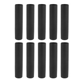 10Pcs Fitness Equipment Handle Grips Pipe Tube Wrap Handle Bars Grips Protective Sleeve Black