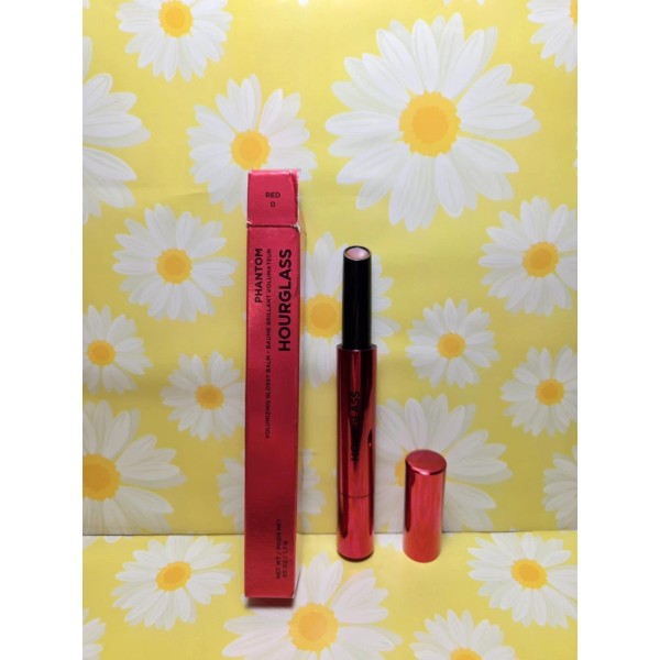 Hourglass Phantom Volumizing Glossy Balm In Entice RED 0.05oz New