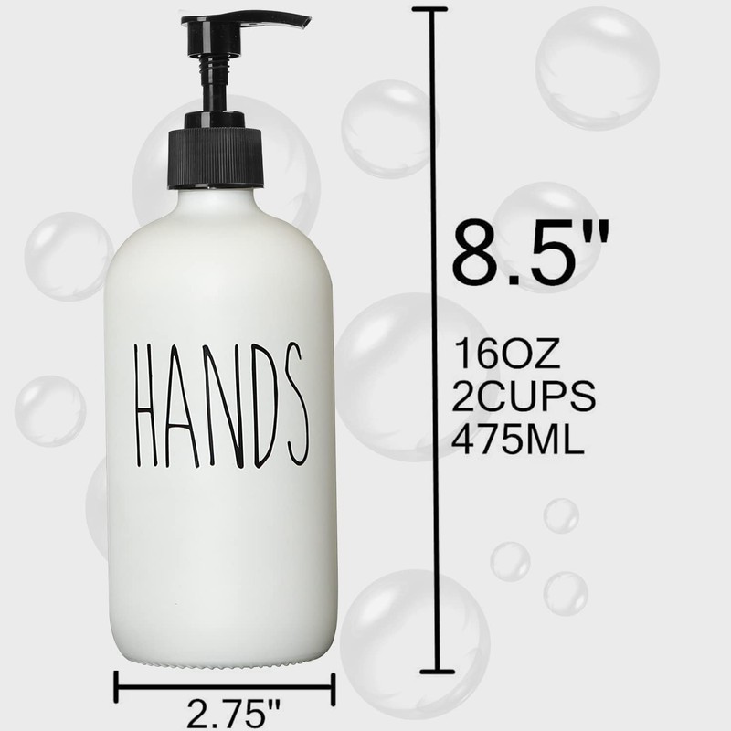 MOMEEMO Soap Dispenser Set 2 Pack, Contains Dish Soap Dispenser