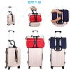 DFsucces Suitcase Belt, One-touch Type, Luggage Fastening, Adjustable, Prevents Loss,