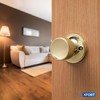 XFORT Tulip Passage Knob Set Polished Brass, Door Knob for