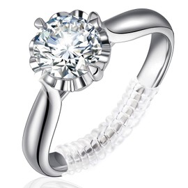 Ring Sizers for Loose Rings - 12 Pack, 4 Sizes Ring Resizer, Invisible Guards Design for Women & Men, Spacers and Tighteners, Fits Bands Up to 6mm, Reduces Size by 0.5-1.5, by Ottemax