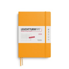 LEUCHTTURM1917 372574 Weekly Planner Composition (B5) 2026, 12 Months, Rising Sun, German