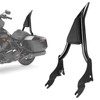 24" Motorcycle Sissy Bar for Harley, Integrated Passenger Backrest compatible