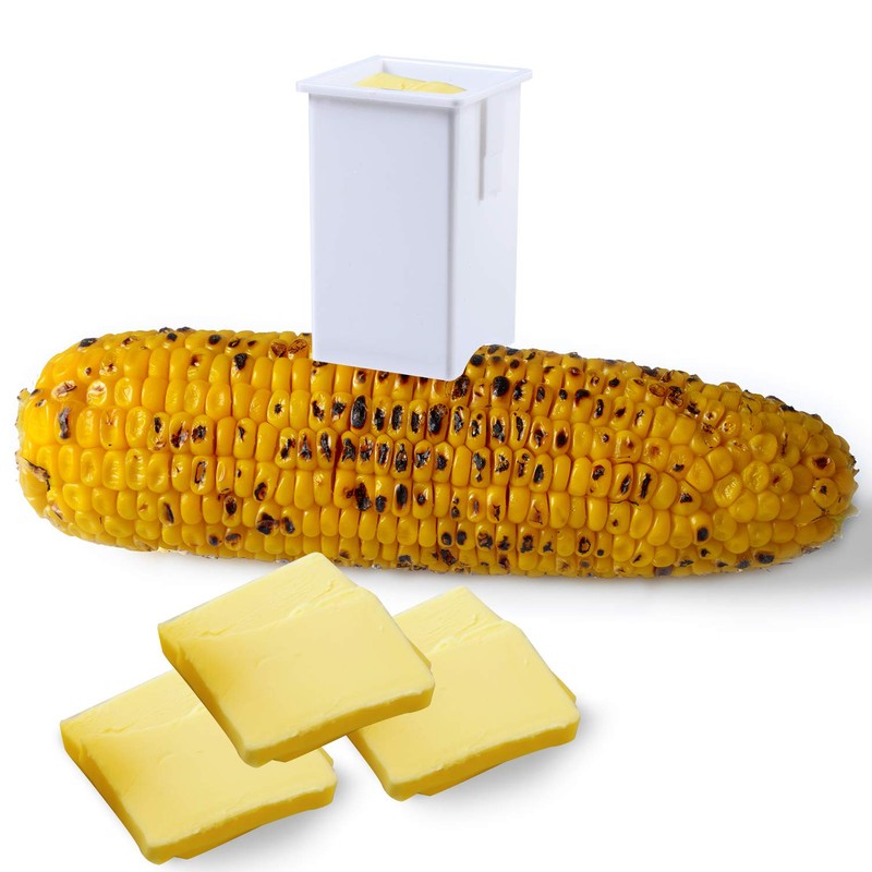 Cooraby 4 Pack Plastic Butter Spreader Corn Cob Butter Holder