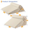 Sasttie Wedge Pillow for After Surgery, Adjustable Bed Wedge Pillow