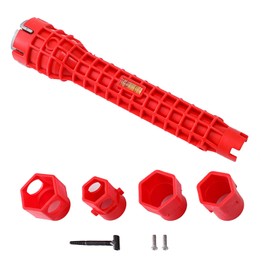 Zueyen 14-in-1 Tap Wrench Tool, Installer Tool, Pipe Wrench, Tap Wrench, Sanitary Pipe Wrench Tool for Toilet Bowl, Sink, Bathroom, Kitchen