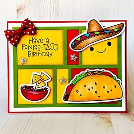 Taco Party Stamps for Card-Making and Scrapbooking by The Stamps of Life - Tacos2Stamp Fiesta