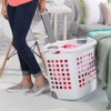 Sterilite 1.75 Bushel Ultra™ Wheeled Laundry Basket Plastic, White, (Pack