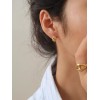 Rosewood and co Non Tarnish Gold Plated Hoop Huggies Drop