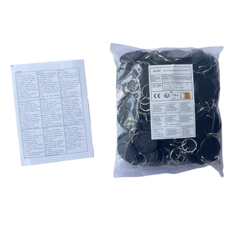 100pcs MF Classic 1K RFID Fob 13.56mhz ISO14443A Key for