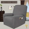Easy-Going 4 Pieces Microfiber Stretch Recliner Slipcover – Spandex Soft