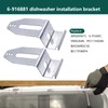 2 PCS 6-916881 Dishwasher Mounting Bracket Replacement For Whirlpool