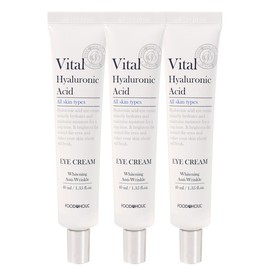 (3ea) Foodaholic Vital Hyaluronic Eye Cream 40ml / Moisture, Elasticity, and Wrinkle Improvement for the Eye Area / (3개)푸드어홀릭 바이탈 히알루론 아이크림 40ml 눈가 수분 탄력케어 주름개선