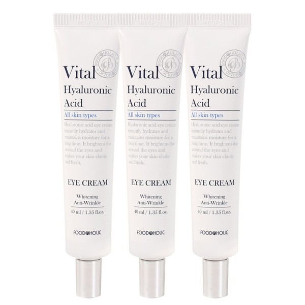 (3ea) Foodaholic Vital Hyaluronic Eye Cream 40ml / Moisture, Elasticity,