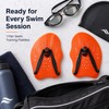 Swim Training Hand Paddles for Adults – Adjustable Silicone Strap