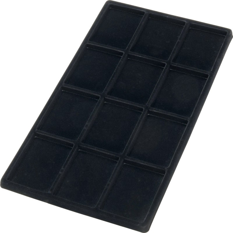 FindingKing 5 Black 12 Compartment Display Tray Inserts