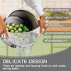 Stainless Steel Kitchen Sink Pasta Strainer Stainless Steel Rust-Proof Space-Saving