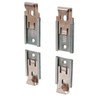 CRL Nickel Plated Adjustable Mirror Clip set for 1/4 in