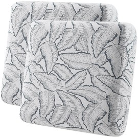 Fuloon Sofa Seat Covers Soft Knitted Sofa Seat Cover Couch Covers Replacement Sofa Settee Cushions Cover Washable Slip Covers, Set of 2, Grey Reed