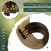 RUNATURE Nano Hair Extensions Human Hair 14 Inch 50G Balayage