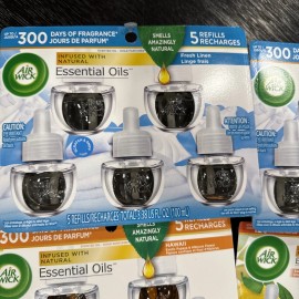 LOT OF Air Wick Scented Oil Natural Essential Oils Lot