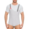 Landofgenie - Body de algodón para hombre, con leotardo, entrepierna