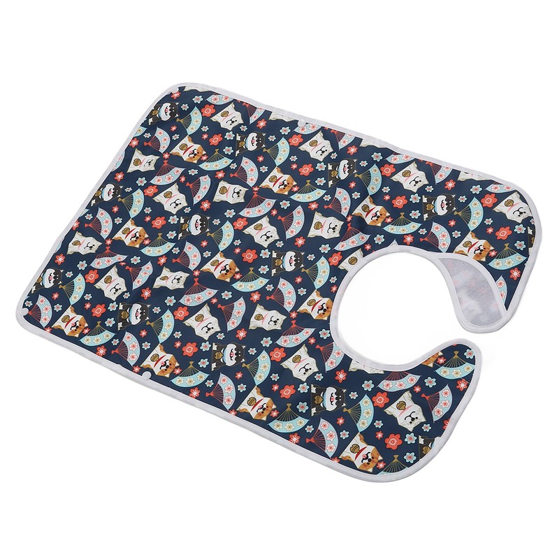 Eating Adults Bib Waterproof Reusable 3 Layers Washable Clothing Protector