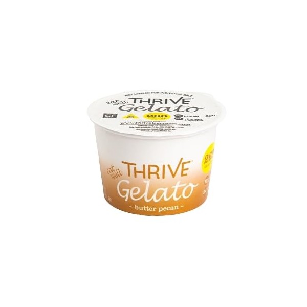 Thrive Frozen Nutrition, Butter Pecan Gelato, 4 oz Cups (36 count)