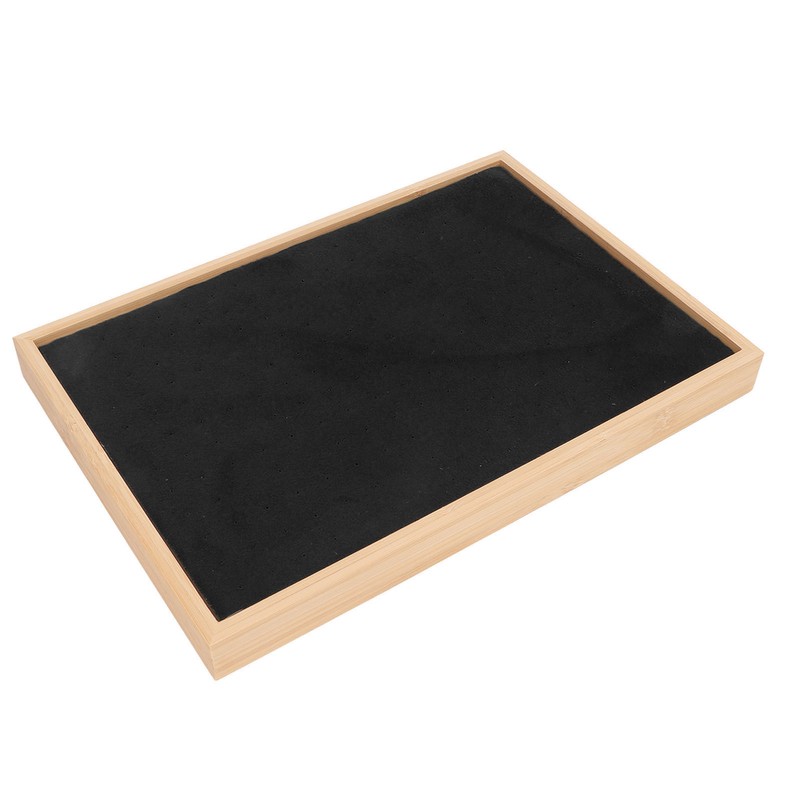Ear Stud Tray Flannel Wood 216 Holes Lightweight Elegant Luxury