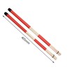 TUOREN 2Pair Jazz Drum Sticks Brushes Kit 1 Pair Retractable