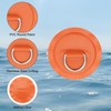 PATIKIL 3.1" Paddle Board D Rings, 4 Pcs Stainless Steel