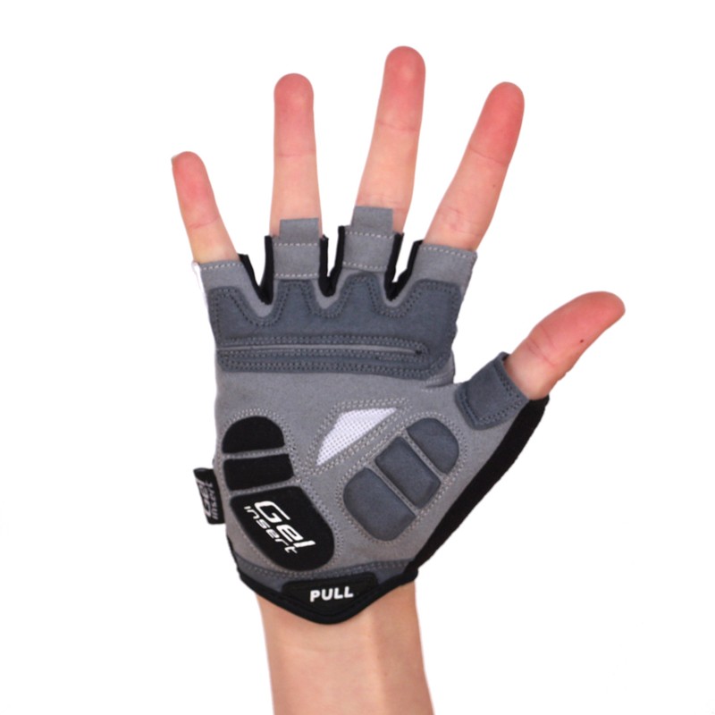 BG 04 Short Finger Cycling Gloves for Competition, Colour White