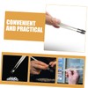 VICASKY 5pcs Stamp Collecting Tweezers Flat Grip Craft Tool for