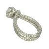 New Marine Dyneema D-2 Rope Shackle, 4 mm, Silver, Breaking