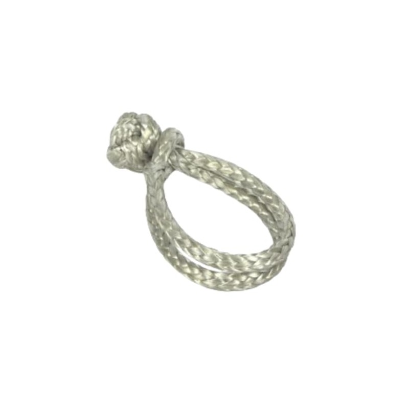 New Marine Dyneema D-2 Rope Shackle, 4 mm, Silver, Breaking