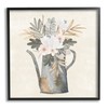 Stupell Industries Weathered Watering Can Garden Blooms Framed Giclee Art,